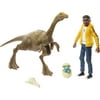 Jurassic World: Camp Cretaceous Human & Dino Pack, Darius Action Figure & Gallimimus Dinosaur Toy