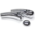 thumbnail image 3 of Krator Custom Chrome Motorcycle 1" Handlebar 4.5" Risers Compatible with Yamaha Raider S XV 1900 XV1900, 3 of 4