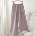 thumbnail image 2 of Bovxnpu Womens Pajama Pants Bottoms Sleep Pants Women's Sleep Pants Elastic Waist Comfortable Casual Home Loungewear Long Sleepwear, 2 of 6