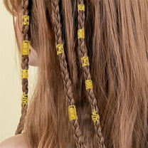 220 DIY Long Hair Braid Metal Pendant Hair Extension Ring Accessories for Dreadlock Wig Decoration