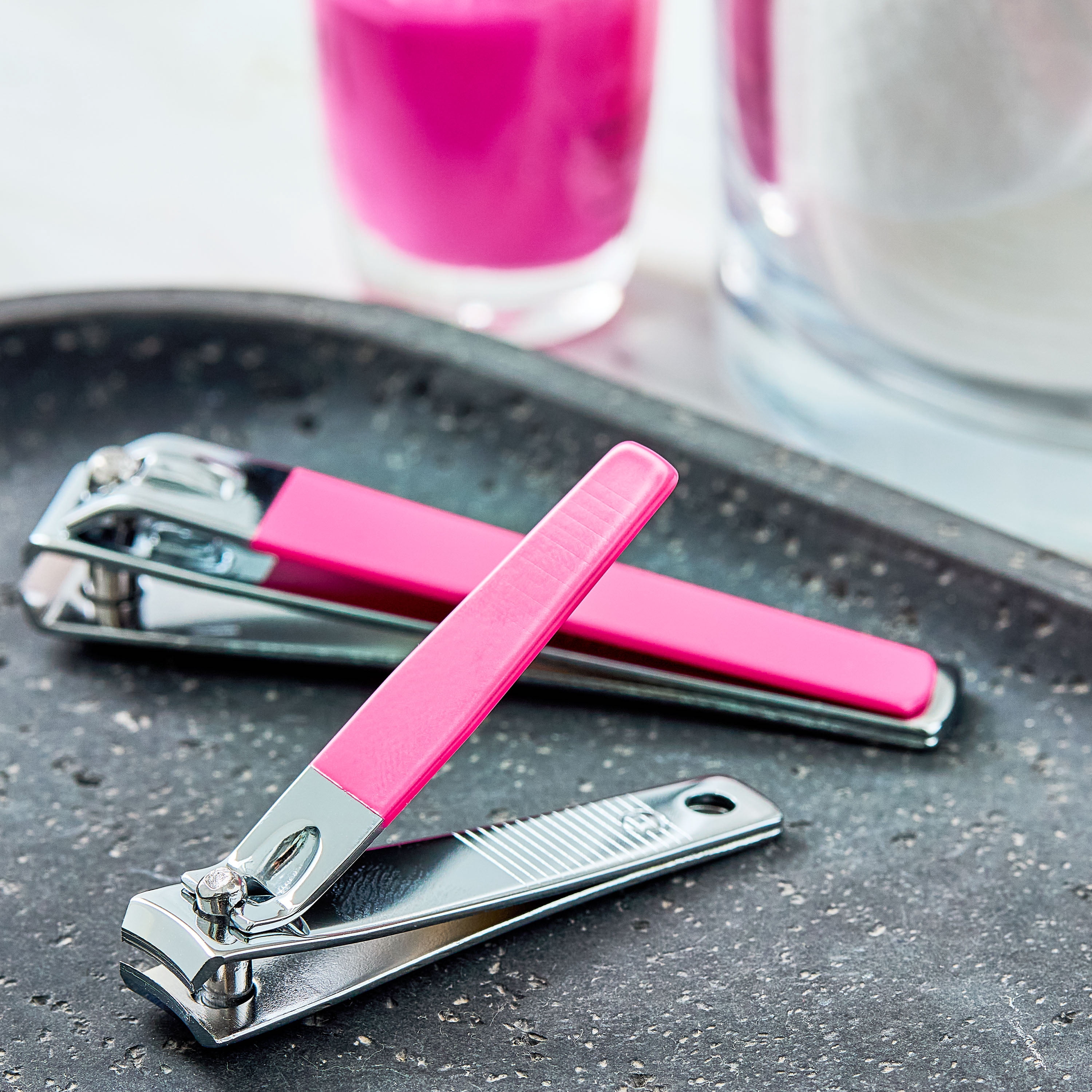 Walmart Care & Fix Fashion Fingernail & Toenail Clippers, Pink, 2 Pieces