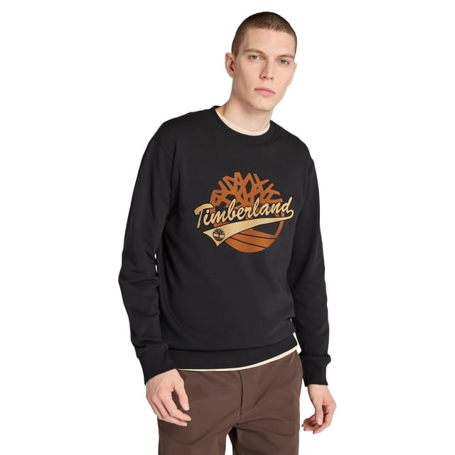 Sudadera Timberland para Hombre con Estampado de Marca Negra XS