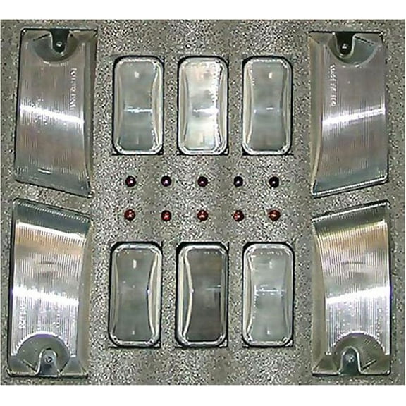 Recon 264160BK Smoked Cab Roof Lights 2002-2006 Hummer H2 / AM General (10-Piece Set)