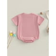 thumbnail image 4 of Bagilaanoe Newborn Baby Girl Boy Rompers Short Sleeve Bodysuits 3M 6M 12M 18M Infant Casual One Piece Short Jumpsuit, 4 of 8