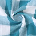 thumbnail image 3 of Volkmi 30CM Buffalo Check Rod Pocket Window Valance Home Decor Window Treatments (Blue), 3 of 8