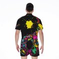 thumbnail image 2 of Colorful Splash Yin Yang Short Sleeve Men'S Rompers, Yinyang Casual Summer Jumpsuits Outfit, 2 of 4