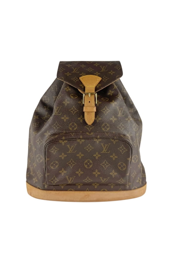 Pre-Owned Louis Vuitton LOUIS VUITTON Backpack Monogram Montsouris GM Canvas Brown Gold Women's...