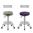 thumbnail image 3 of Kdxio Peacock Feathers3 Print Stool Covers Round,Stretch Round Bar Stool Covers Washable Bar Stool Cushion Slipcover for 12-15 Inch Chair, 3 of 5