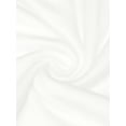 thumbnail image 5 of Women's Square Neck Tops Long Sleeve Shirred Fitted Stretch Casual Basic Blouse L White, 5 of 6