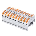thumbnail image 2 of 10Pcs Rail Type Wire Connector Fast Wiring Terminal PCT-211 Slim Fly Fishing Box Multi Purpose Hooks Electrical Cable Terminal Press Block For 0.2-4mm 2 Wire, 2 of 8