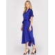 thumbnail image 2 of Vestido camisero satinado color Azul Rey AMAD Casual para mujer Talla M, 2 of 4