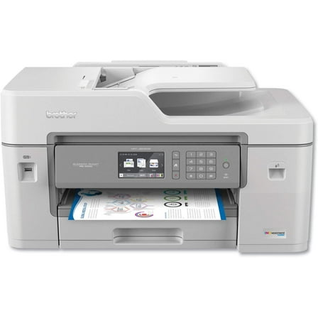Restored Brother MFC-J6545DW INKvestmentTank Color Inkjet All-in-One Printer – Wireless, Duplex, 11" × 17" Scan Glass, Up to 1-Year Ink-in-Box (Refurbished)