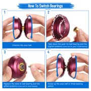 Yo Professional Yoyoball Aluminum Alloy Responsive Yoyoball With Unresponsive Bearing For Professionals Beginners