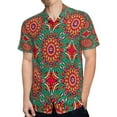 thumbnail image 4 of High Quality Hawaiian Shirts for Men Short Sleeve Aloha Beach Shirt Floral Summer Casual Button Down Shirts Blouses VV777P, 4 of 7