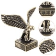thumbnail image 5 of 5 Count Brass Ornaments Desktop Tabletop Animal Decor Miniature Eagle Office Statue Retro, 5 of 6