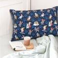 thumbnail image 4 of Cauagu Winter old man Playtime Print Pillow Covers with Envelope Closure,1PC Pillow Cases Decorative Pillow Case for Bed & Couch, Pillows Not Included-14"x20", 4 of 6