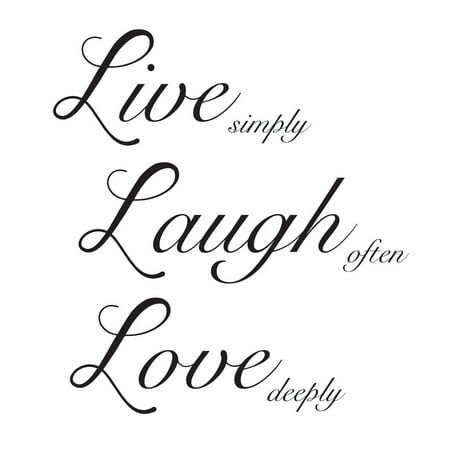WallPops Live Laugh Love Wall Quote
