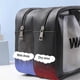 thumbnail image 2 of Matte Translucent Toiletry Bag ,with Handy Handle Makeup Cosmetic Organizer Bag Design With Wet And Dry Separation,black, 2 of 5