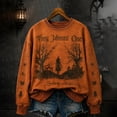 thumbnail image 2 of AHMOMEI Halloween Sweatshirts for Women Witch Print Salem Crewneck Sweatshirt Spooky Season Funny Novelty Oversized Fall Winter Holiday Long Sleeve Women's Pullover, 2 of 4