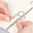 thumbnail image 4 of 50Pcs Binder Rings 1.25 Inch,Nickel Plated Steel Book Rings,Loose Leaf Binder Rings,Key Rings,Metal Rings For Index Cards., 4 of 5