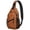 Halloween Icons Pattern-1, variant on Sling Backpack,Halloween Happy Halloween Pumpkins and Spiders Sling Bag with Water Bottle Holder,Waterproof Sling Bag for Men/Women with Headphone Jack for Hiking,Travel
