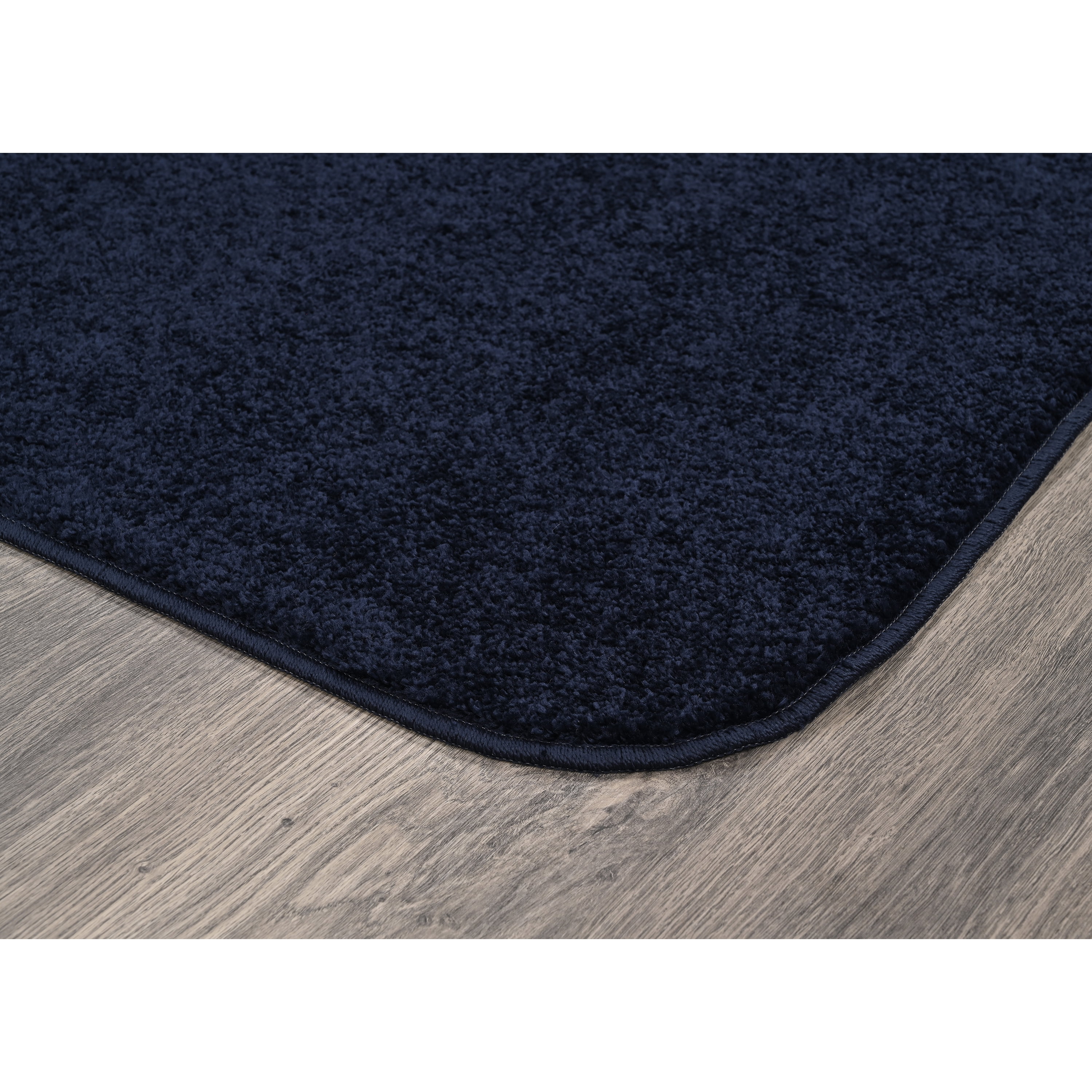 Garland Rug Gramercy Washable Polypropylene Navy Bath Rug, 24" x 40"