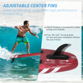 thumbnail image 4 of Inflatable Paddle Board SUP, 10'6×33"×6" Stand Up Paddle Boards for Adults Paddleboards with SUP Accessories, Backpack, Camera Mount, Removable Bottom Fins for Paddling Surf Control, 4 of 7