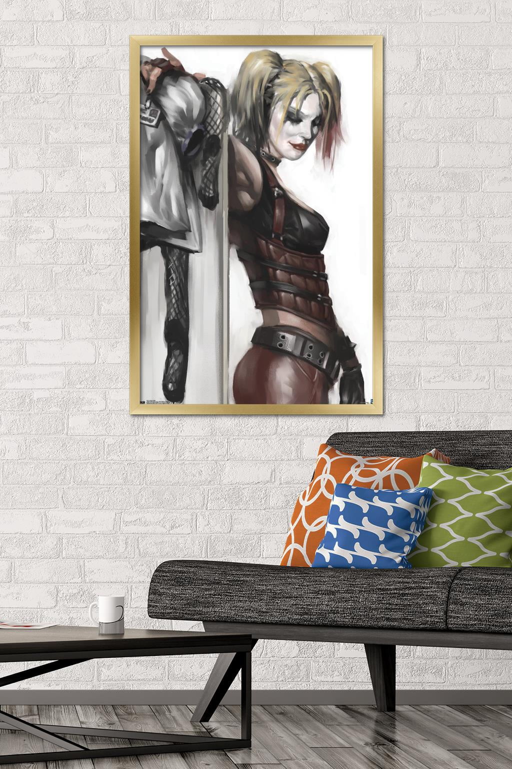 DC Comics - Harley Quinn Wall Poster, 22.375" x 34", Framed