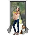 thumbnail image 2 of Magnetic Screen Door,Heavy Duty Door Screen Magnetic Closure Keep Bugs Out,Screen Door Mesh- Pet and Kid Friendly Fits Doors Up To 38” x 82” Door Mesh, 2 of 8