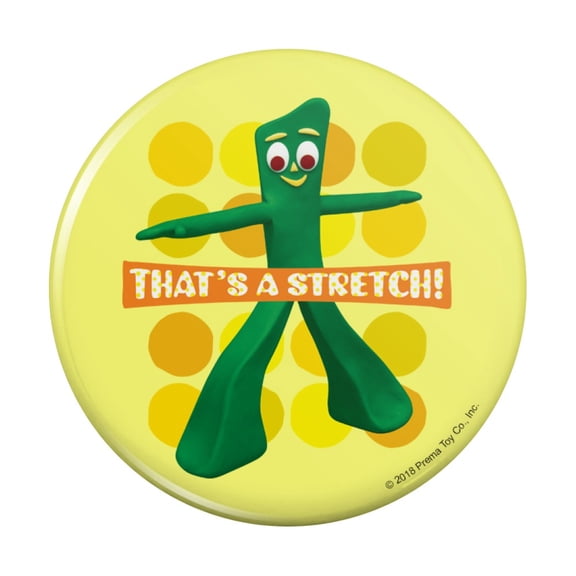 Yoga Gumby That's a Stretch Kitchen Refrigerator Locker Button Magnet