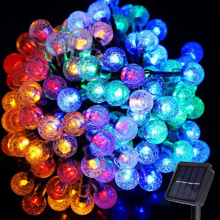 20ft 30 LED Solar Powered String Lights Waterproof Garden Path Decor Multi Color