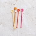 thumbnail image 2 of Creative Co-Op Resin Cocktail Spoon Set, Multicolor, Set of 5, 2 of 2