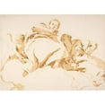 thumbnail image 3 of Giovanni Battista Tiepolo 14x11 Black Modern Framed Museum Art Print Titled - Two Women and a Winged Boy on Clouds (1696-1770), 3 of 5