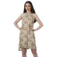 thumbnail image 1 of Moomaya Tunique Imprimée Robe Débardeur Robe Évasée Col Licou Mini Robe d'Été, 1 of 4