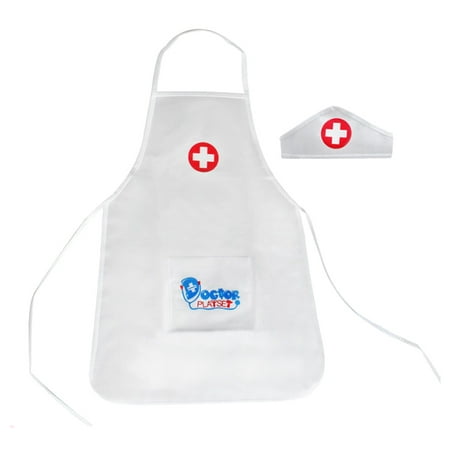 Children Pretend & Play Role Playing Costume Nurse Clothing for Kids - Apron + Cap