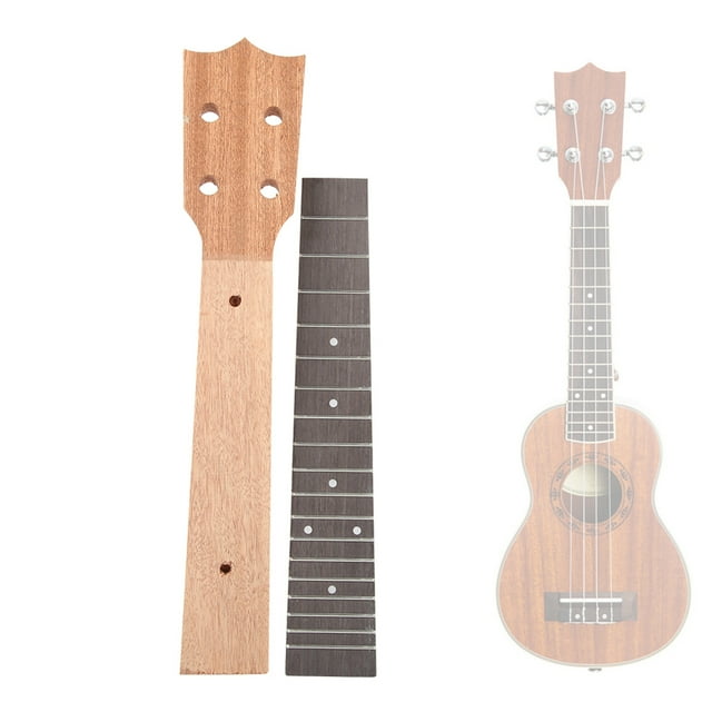 Mástil de ukelele Bling Bling Diapasón de palisandro de madera de Okoume 23 pulgadas