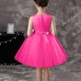 thumbnail image 4 of ZQUUVOU Girls Sparkly Performance Set Solid Sequin Sleeveless Tutu Dress with Matching Headband Princess Dress Up Hot Pink, 4 of 5