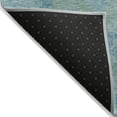 thumbnail image 5 of Addison Rugs Chantille Indoor/Outdoor Transitional Border Teal Machine Washable Rectangle Rug, 1'8" x 2'6", 5 of 7