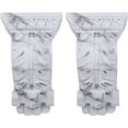 thumbnail image 2 of MERIVILLE Chatecu Drapery Sconce, Corbel Bracket, Drapery Scarf Swags, Wall Décor, White Marble, 2Pcs, 2 of 5