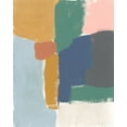 thumbnail image 2 of Goldberger, Jennifer 20x24 White Modern Wood Framed Museum Art Print Titled - Muted Color Block IV, 2 of 4