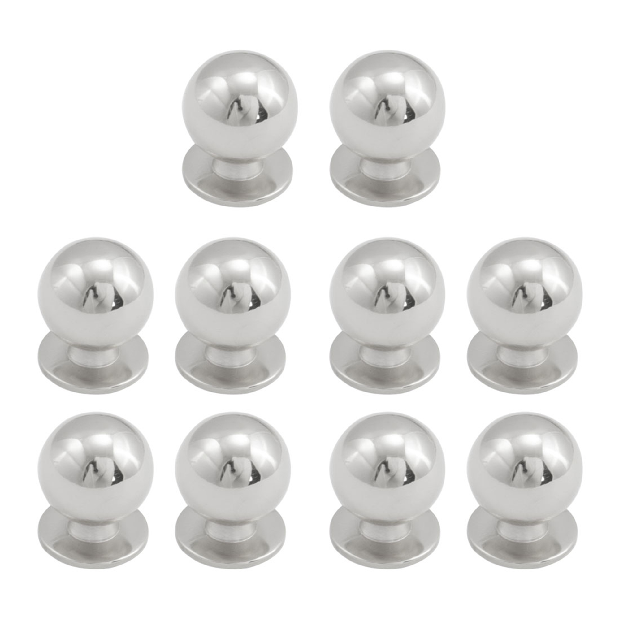 Zinc Alloy Knobs 25mm Round Wardrobe Dresser Knobs Pull Handle for ...