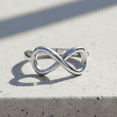 thumbnail image 7 of Sterling Silver Infinity Stackable Ring for Women and Teens - Size 7, 7 of 7