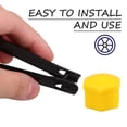 thumbnail image 3 of unbranded 40Ud Tapas Centrales Para De Auto En Amarillo Durable Y Fácil Instalación, 3 of 8