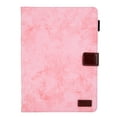 thumbnail image 2 of For Samsung Galaxy Tab A8 Case 10.5 Inch 2022 SM-X200/X205/X207 Case,Retro Card Slot Cover with Pencil Holder,Multi-Angle Viewing Stand,Pocket Folio Leather Case,Pink, 2 of 7