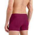 thumbnail image 4 of YWDJ Cotton Boyshort Underwear for Women Plus Size Lightweight No Show Solid Men Briefs Comfortable Cotton Middle Waist Panties Briefs Wine 7XL, 4 of 8