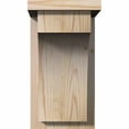 thumbnail image 2 of 7 1/2"W x 10"D x 14"H Huntington Smooth Corbel w/Backplate, Douglas Fir, 2 of 9