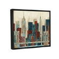 thumbnail image 3 of Stupell Industries Urban City Bridge Architecture Painting Jet Black Floating Framed Canvas Print Wall Art, Design by Cloverfield & Co., 3 of 6