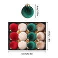 thumbnail image 3 of putnchl Christmas Tree Ornaments, Christmas Ball Decoration Set Red Green And Gold Christmas Ball Shatterproof Hanging Tree Ornament Set, 3 of 3