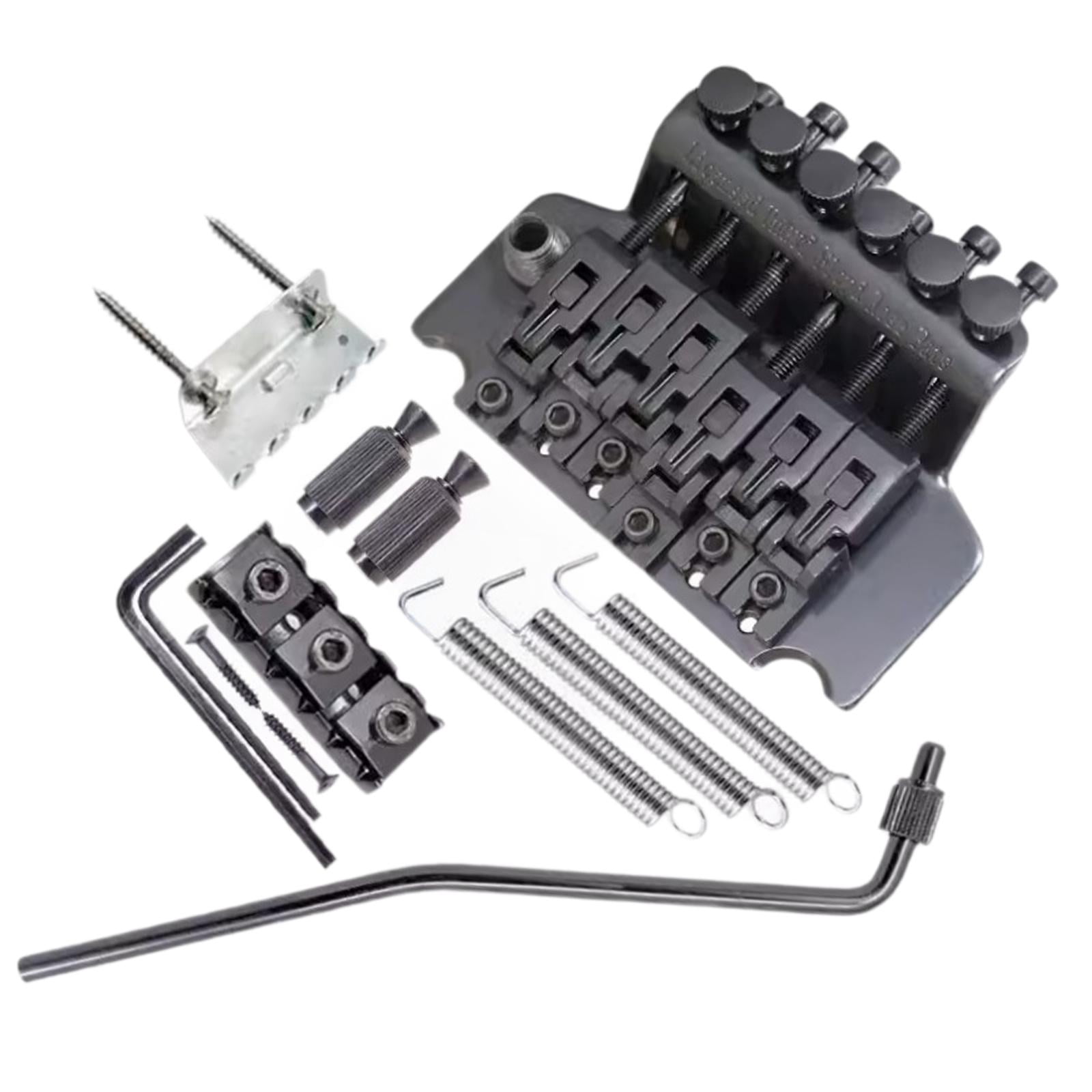 LeeQinersw Guitar Tremolo Bridge Portable Electric Guitar Replacement Electric Guitar Parts black