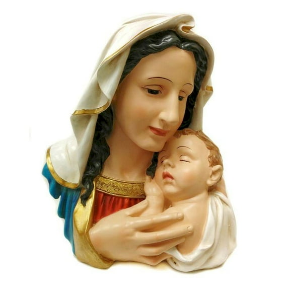 Mary With Baby Jesus Figurine